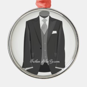 Father of the Groom Tuxedo Christmas Gift Ornament