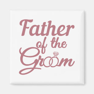 Father Of The Groom Wedding Family Matching Magnet