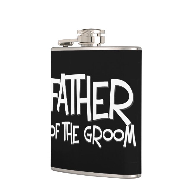 Father of the Groom Wedding Gift Flask (Left)