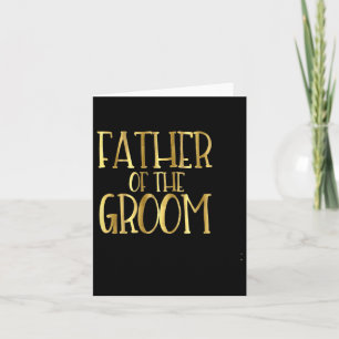 Father Of The Groom Wedding Party Bride Dad  Card