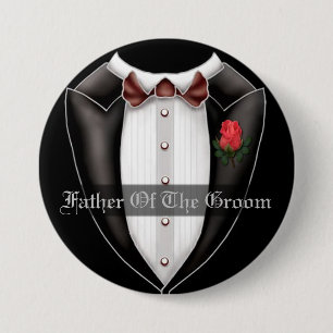 Father Of The Groom Wedding Party Button