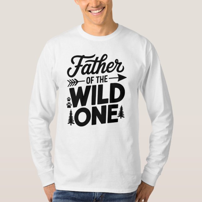 Father Of The Wild One T-shirt Design (Front)