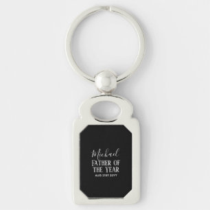 Father of the YEAR DAD Husband Man CUSTOPM TEXT Key Ring