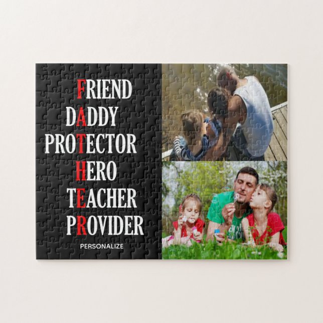 Father Personalised Jigsaw Puzzle (Horizontal)