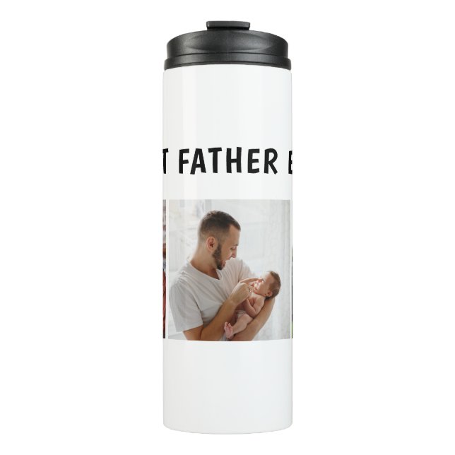 Father Photo Collage Custom Giant Thermal Tumbler (Front)