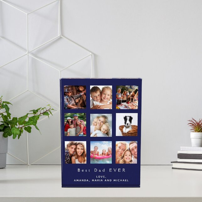 Father photo family collage navy blue (Creator Uploaded)