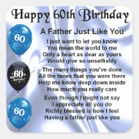 Father Poem - 60th Birthday