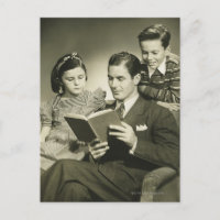 Father Reading to Son