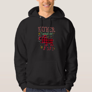 Father Reindeer Red Plaid Pajama Family Matching C Hoodie