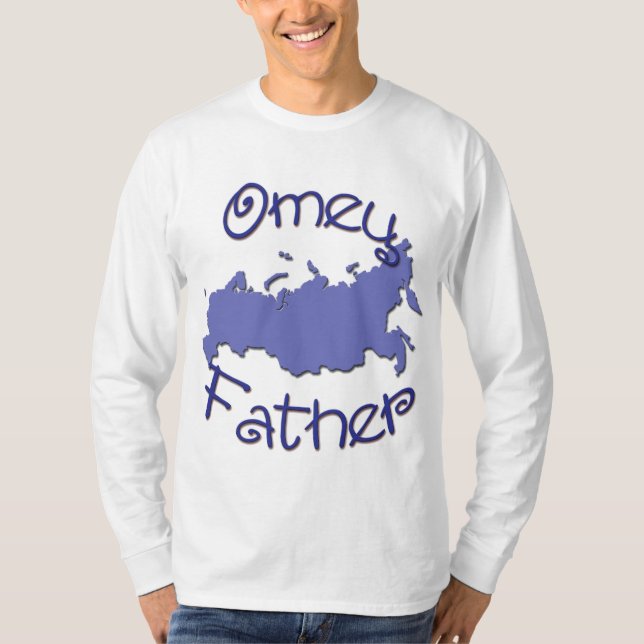 Father (Russian) Map T-Shirt (Front)