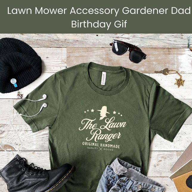 Father’s Birthday Gift The Lawn Ranger Mowing T-Shirt (Creator Uploaded)