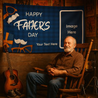 Father’s Day Banner | Photo + Text | zazzlemade