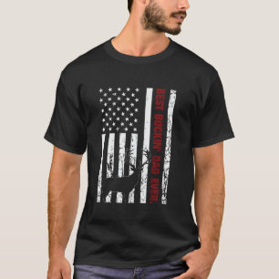 Father s Day Best Dad Ever USA Flag America T-Shirt