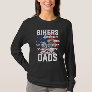 Father s Day Biker Gold Hardtail Custom Chopper T-Shirt