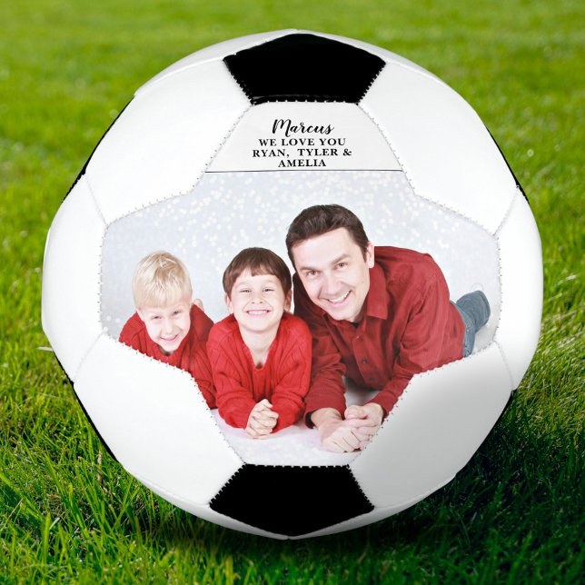 Father`s day, Birthday Modern Custom Photo Soccer Ball (Creator Uploaded)