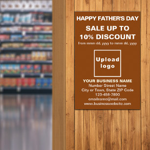 Father’s Day Business Sale Brown Poster