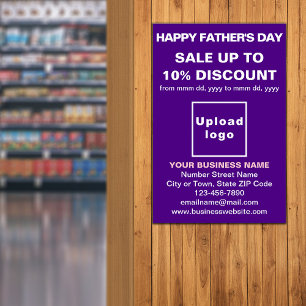 Father’s Day Business Sale Purple Poster