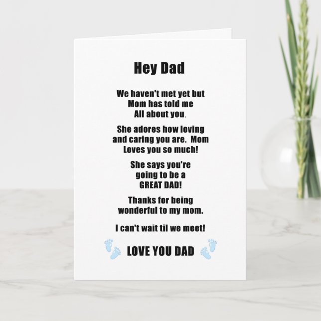 Father’s Day Card for Expectant Dad (Front)
