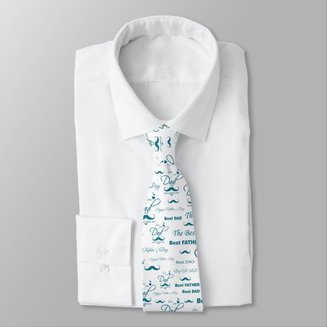 Father’s Day Celebration: A Pattern of Gratitude Tie (Tied)