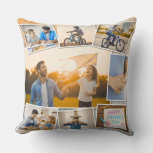 Father’s Day Collage– Personalised Photo Gift Cushion