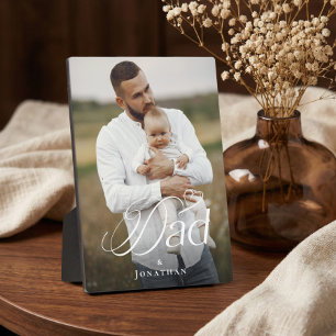 Father’s Day Dad & Baby Personalised Photo Gift Plaque