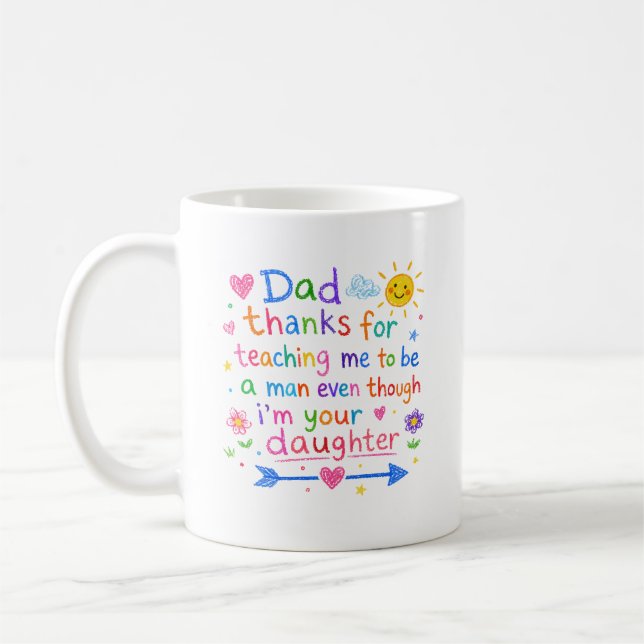 Father’s Day - Dad Thanks Coffee Mug (Left)
