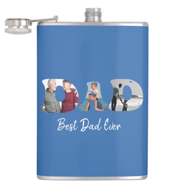 Father’s Day Gift for Dad \ Best Dad Ever Hip Flask (Opened)