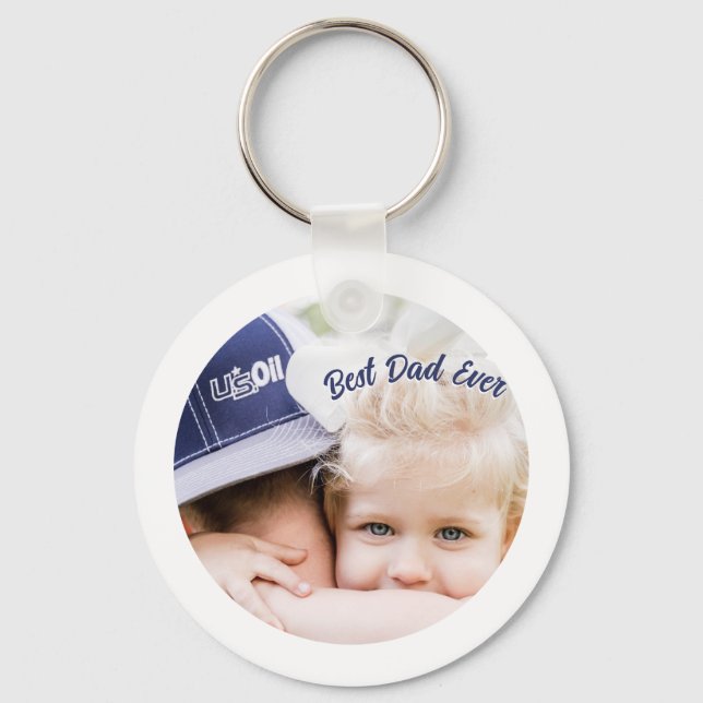 Father’s Day Gift for Dad \ Best Dad Ever Key Ring (Front)