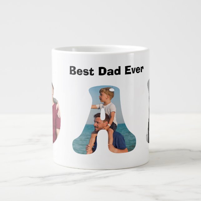 Father’s Day Gift for Dad \ Best Dad Ever Large Coffee Mug (Front)