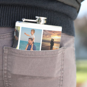Father’s Day Gift for Dad Custom Photo Hip Flask