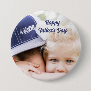 Father’s Day Gift for Dad Custom Photo & Name 7.5 Cm Round Badge