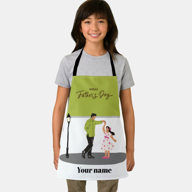 Father’s Day Gift for Dad | Custom Photo & Name Apron (Insitu)