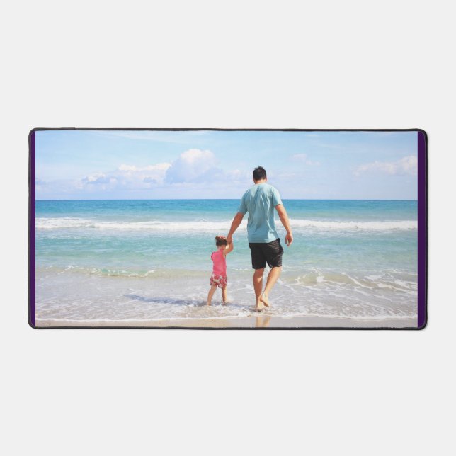 Father’s Day Gift for Dad | Custom Photo & Name Desk Mat (Front)