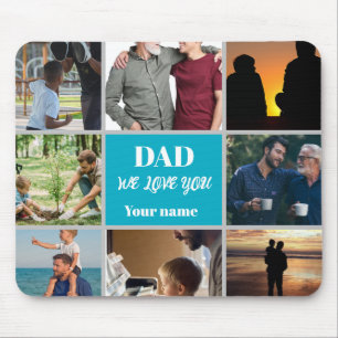 Father’s Day Gift for Dad Custom Photo & Name Mouse Pad