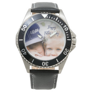 Father’s Day Gift for Dad Custom Photo & Name Watch