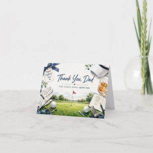 Father’s Day Golf Thank You Card for Dad Golfer