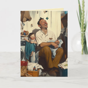 Father’s Day Laughter in the Laundry Room Invitation