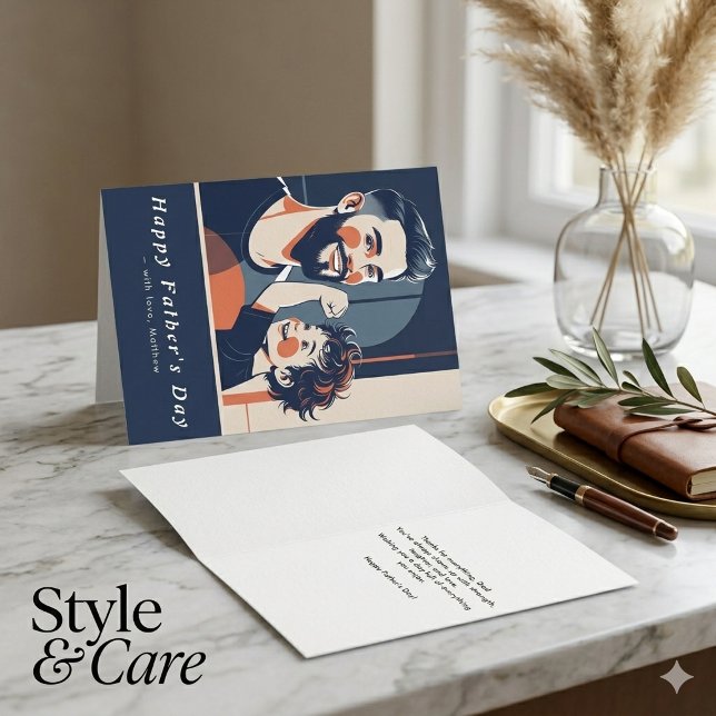 Father’s Day Photo Card – Custom Message for Dad (Father’s Day Photo Card – Custom Message for Dad)