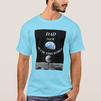 Father’s Day Space Golf T-Shirt