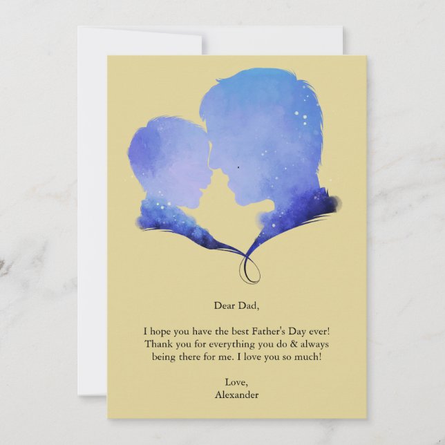 Father’s Day Wishes Invitation (Front)