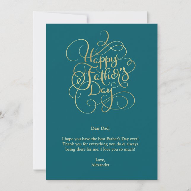 Father’s Day Wishes  Invitation (Front)