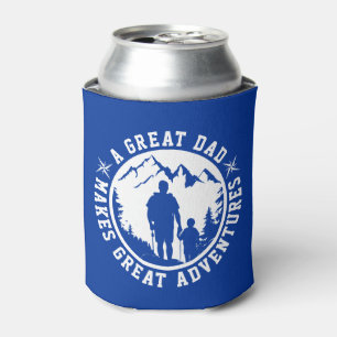 Father & Son Adventure   Father's Day   Blue Can Cooler