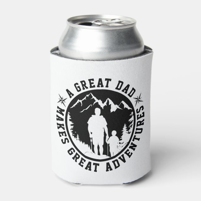 Father & Son Adventure | Father's Day | White Can Cooler (Can Front)