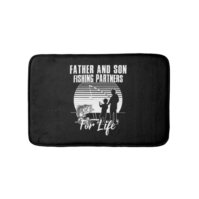Father & Son fishing partner for life Bath Mat (Front)