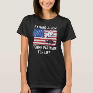 Father Son Fishing Partners For Life Father's Day  T-Shirt