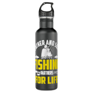 Father & Son Fishing Partners For Life Retro Match 710 Ml Water Bottle