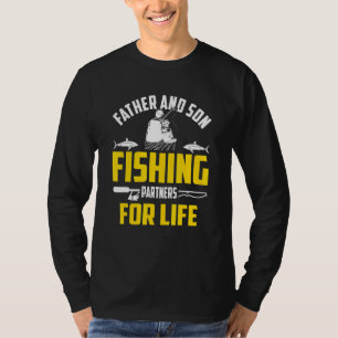 Father Son Fishing Partners For Life Retro Matchin T-Shirt