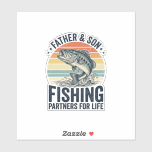 Father Son Fishing Partners Vintage Bass Shirt_1