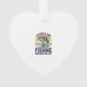 Father Son Fishing Partners Vintage Bass Shirt_1 Ornament