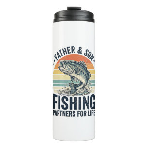 Father Son Fishing Partners Vintage Bass Shirt_1 Thermal Tumbler